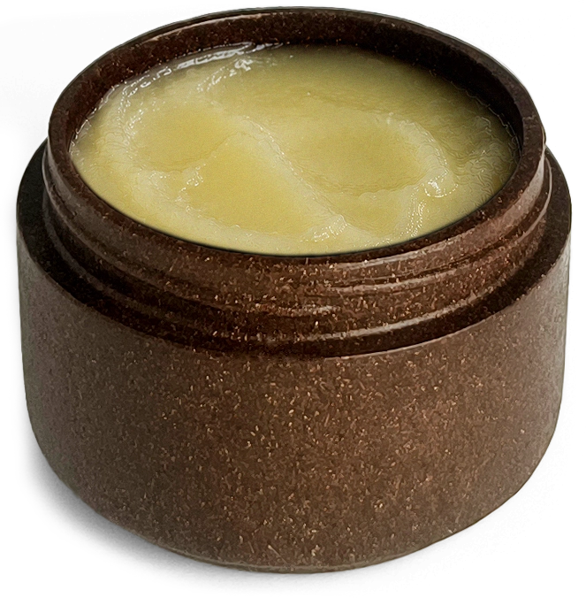 Agropak jar filled with cleansing balm