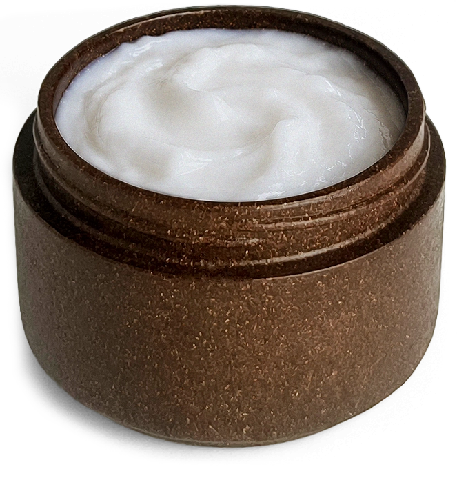 Agropak jar filled with moisturizer