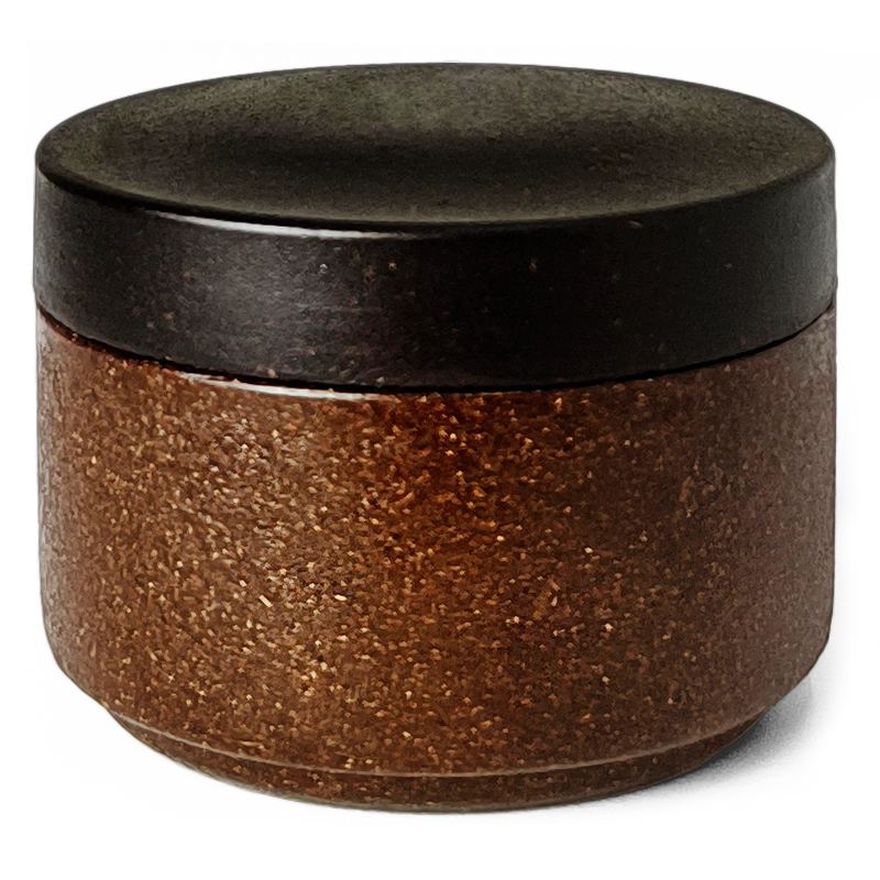 Mocha Brown body, Noir Black lid
